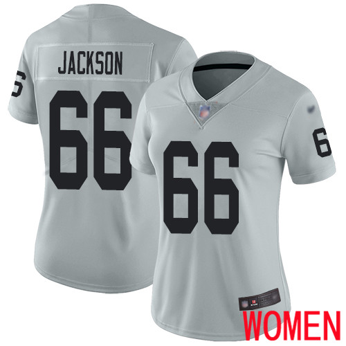 Oakland Raiders Limited Silver Women Gabe Jackson Jersey NFL Football #66 Inverted Legend Jersey